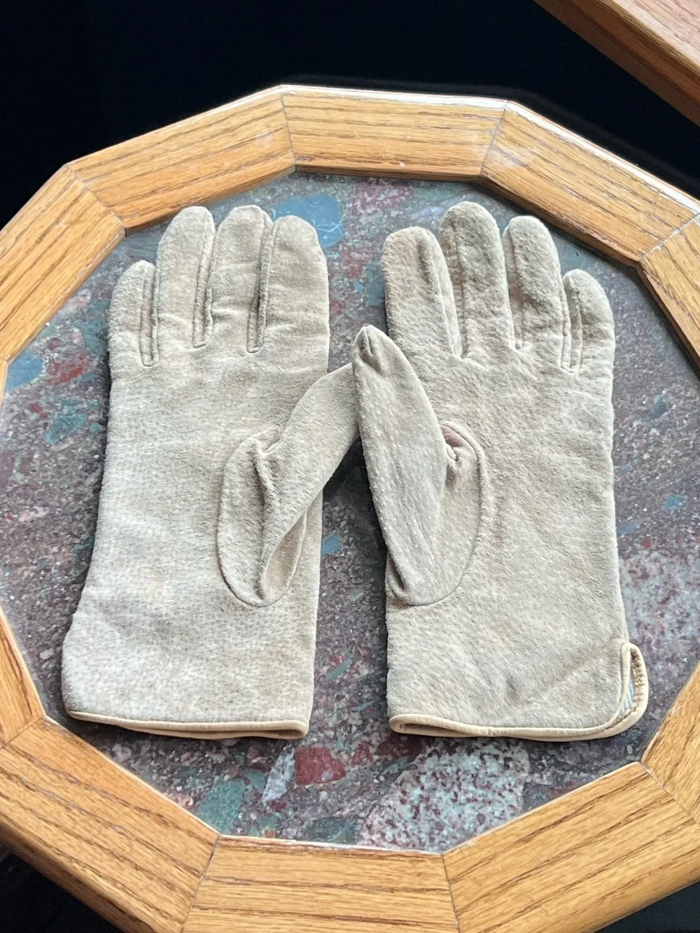 M Suede Leather Lined Gloves